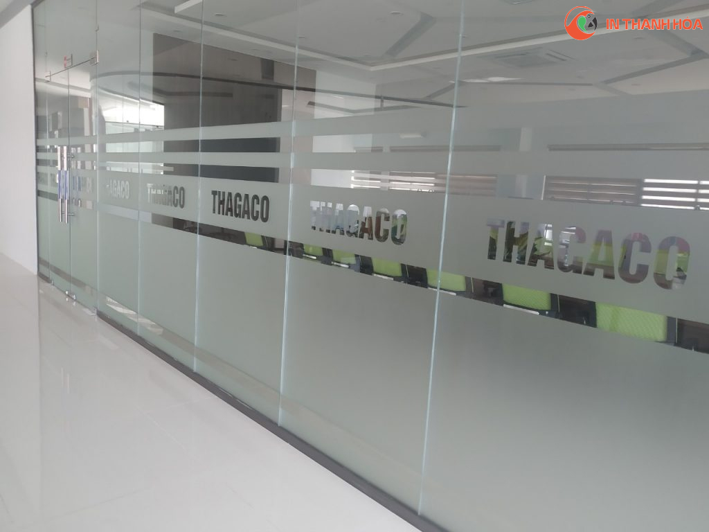 mẫu decal dán kính mờ cho văn phòng, công ty