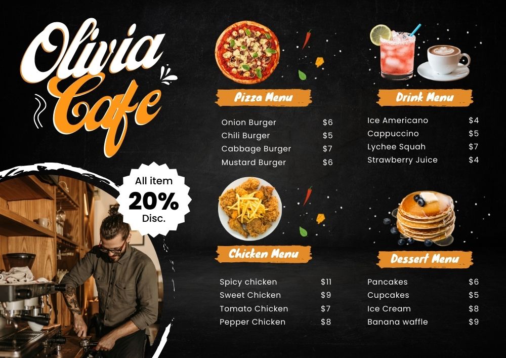 Thiết kế Menu nhà hàng, khách sạn tại Thanh Hóa