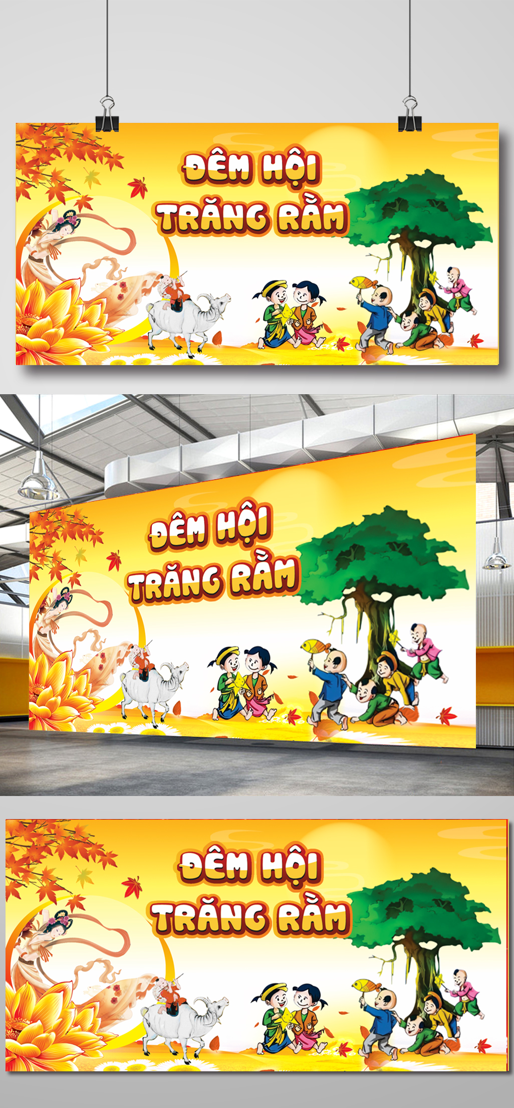 Thiết kế backdrop Trung Thu sáng tạo tại Thanh Hóa