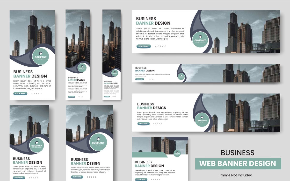 web banner template set horizontal header web banner header background website design idea 338771 original